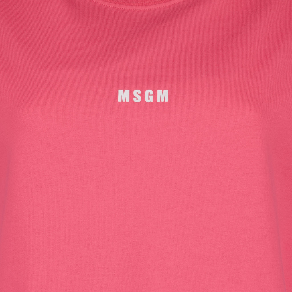 T-Shirts T-shirt à logo MSGM Rosa Femme