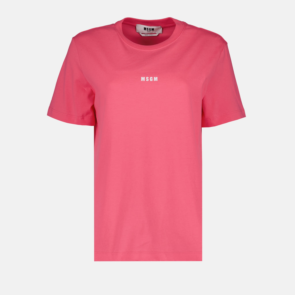 T-Shirts T-shirt à logo MSGM Rosa Femme