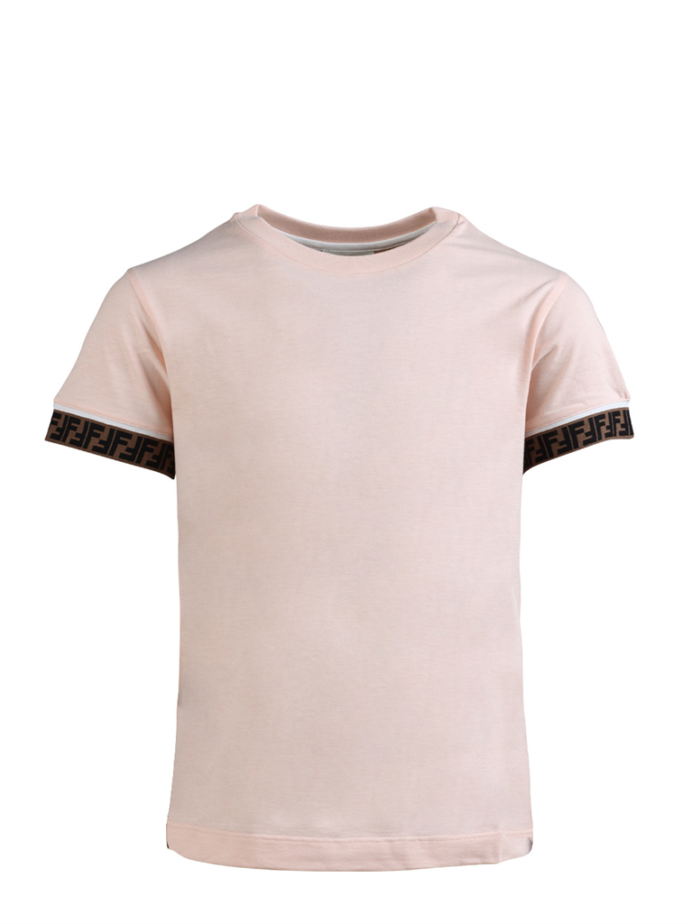 의류 T-shirt FF Fendi 분홍색 어린이들