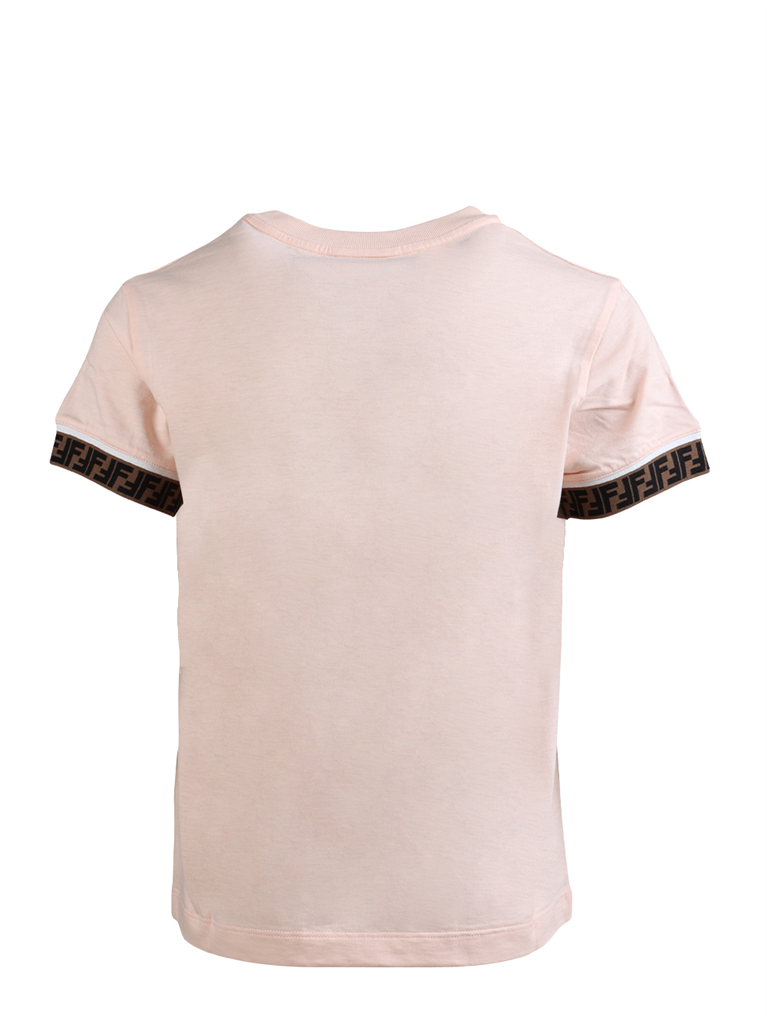 의류 T-shirt FF Fendi 분홍색 어린이들