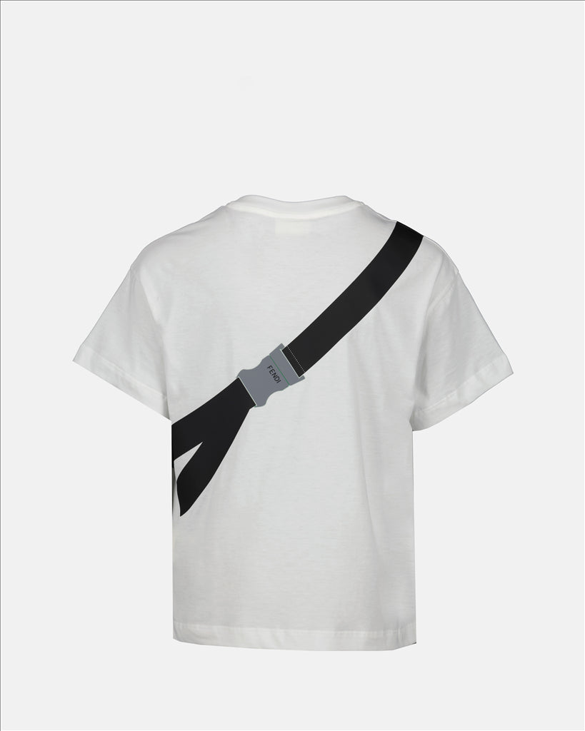 Abbigliamento T-shirt à imprimé sac banane Fendi Verde Bambini