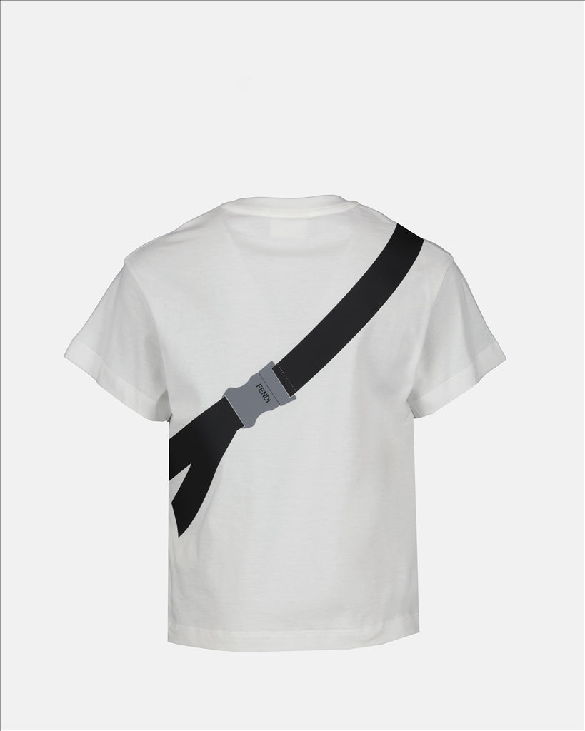 Clothing Fanny pack print T-shirt Fendi Purple Kids