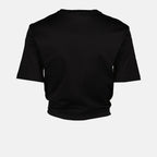 Tシャツ 安全ピンTシャツ Versace 黒 女性