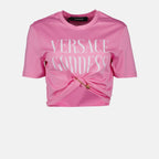 T-shirts T-shirt Safety Pin Versace Rose Femme