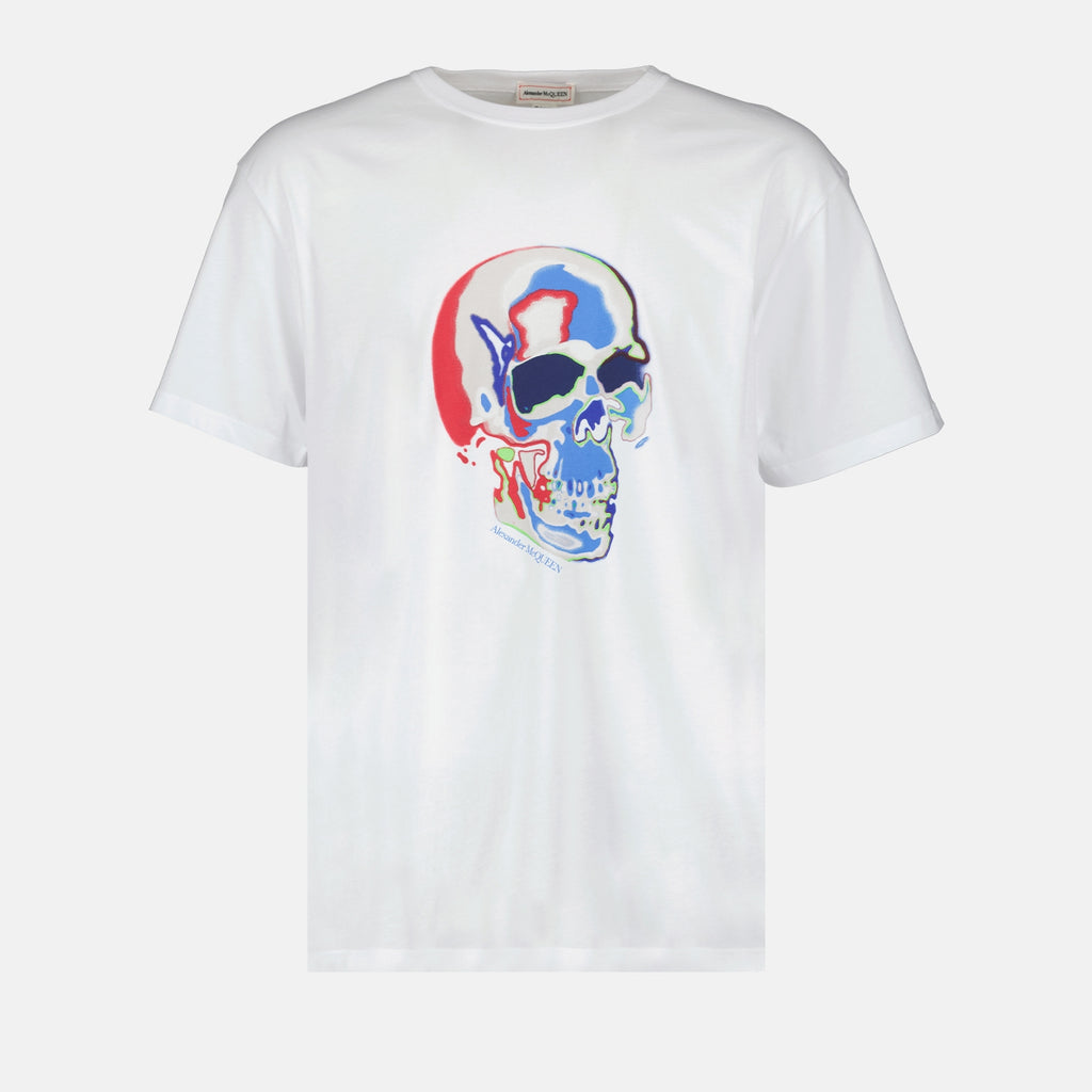 T shirt Skull blanc