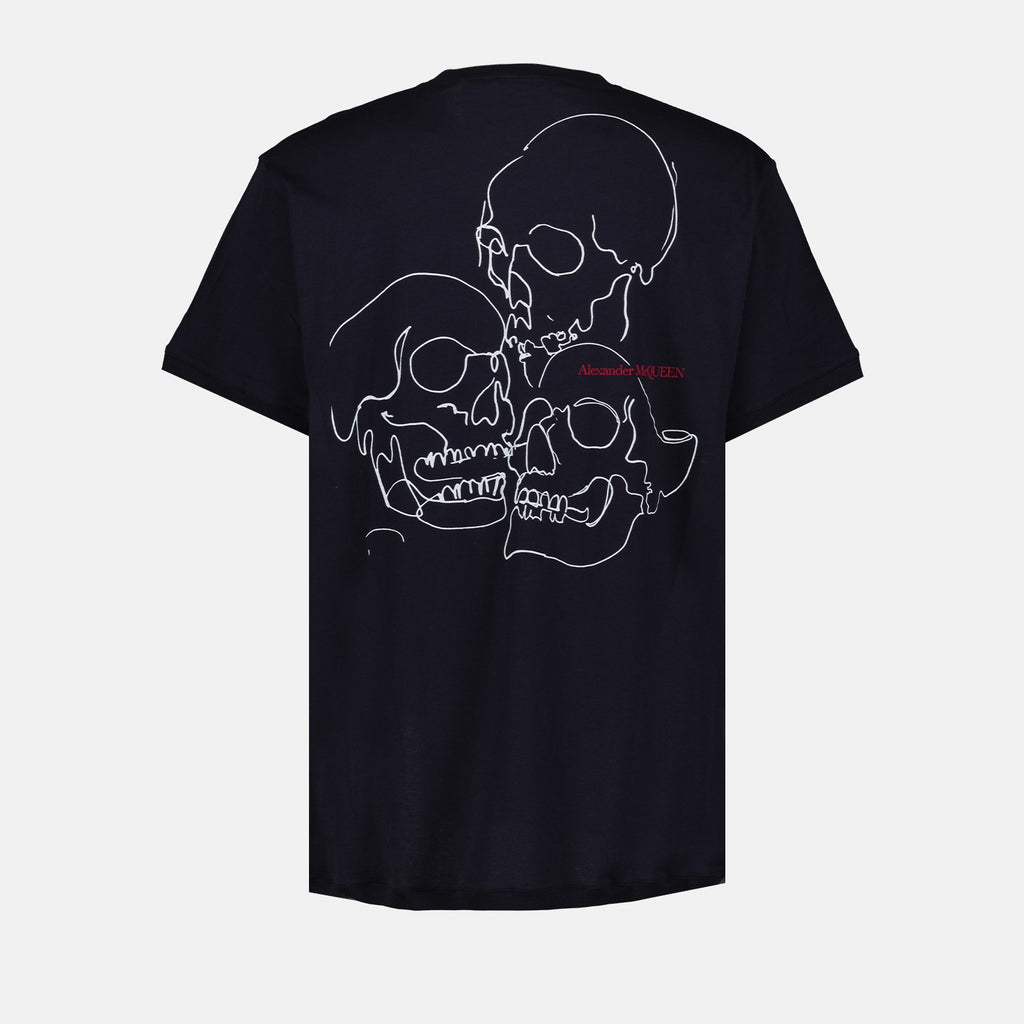 Tシャツ スカルTシャツ Alexander McQueen 青 男