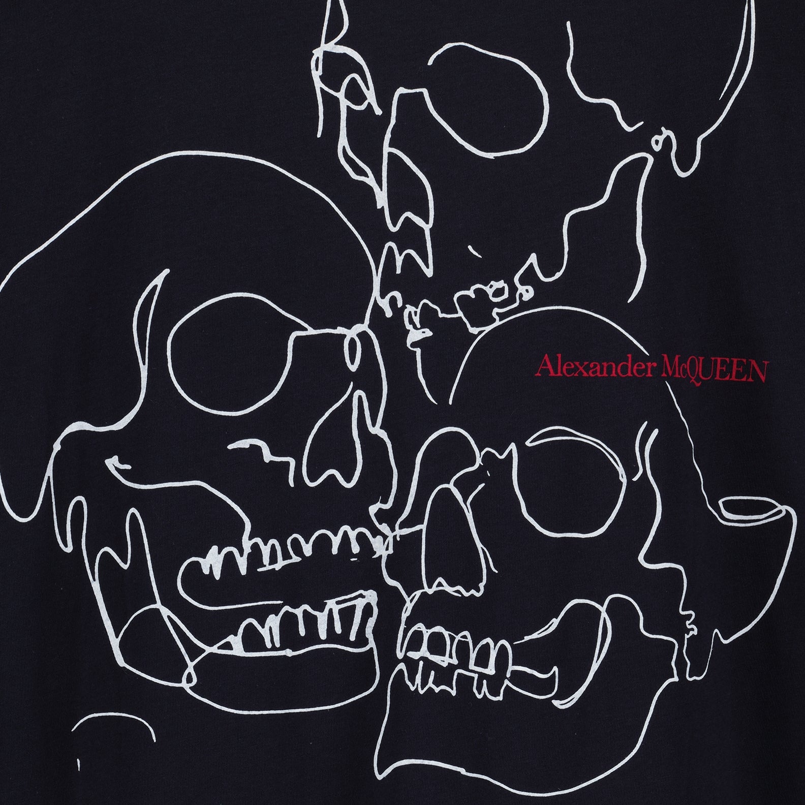 Tシャツ スカルTシャツ Alexander McQueen 青 男