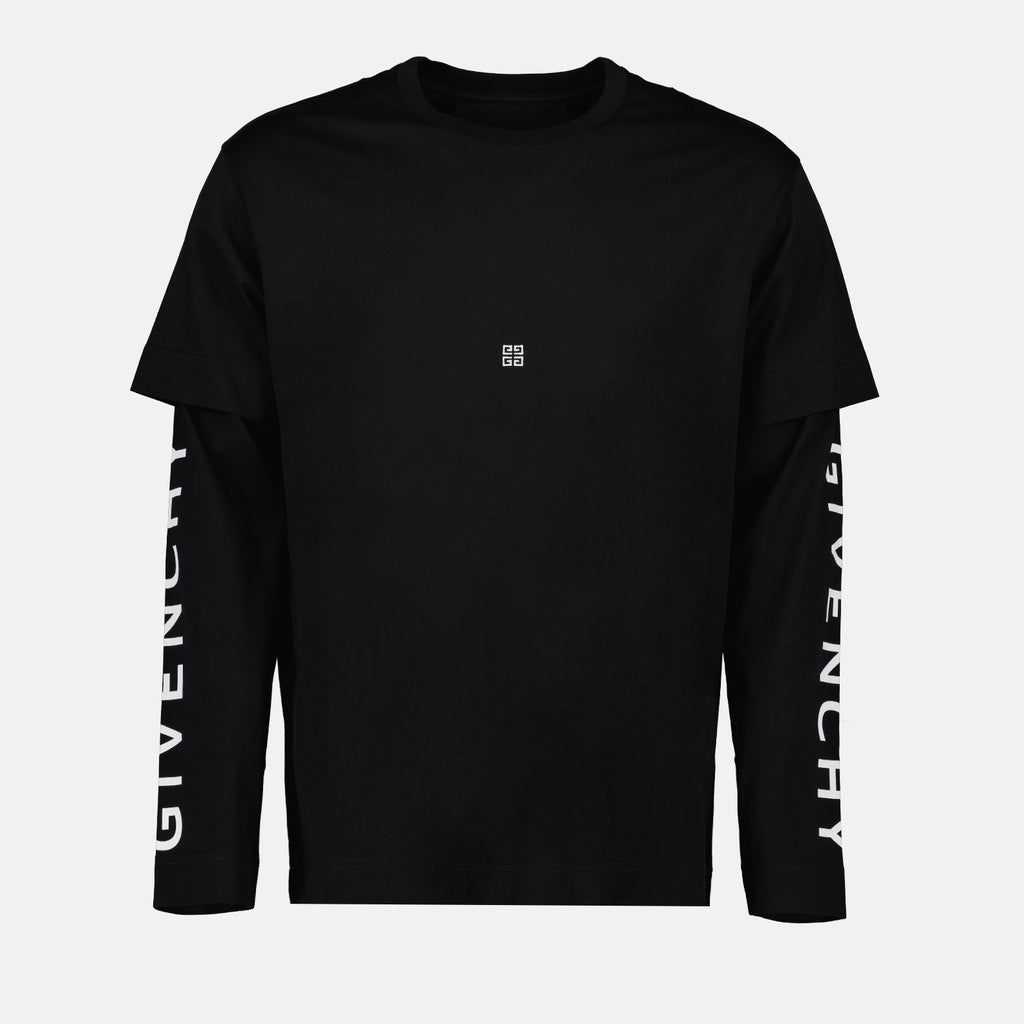 Camisetas T-shirt superposé Givenchy Negro Homme