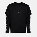 Camisetas T-shirt superposé Givenchy Negro Homme