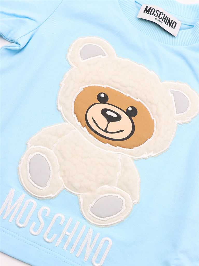 의류 T-shirt Teddy Moschino 파란색 어린이들
