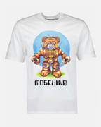 Camisetas T-shirt Teddy Robot Moschino Blanco Homme