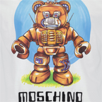 Camisetas T-shirt Teddy Robot Moschino Blanco Homme