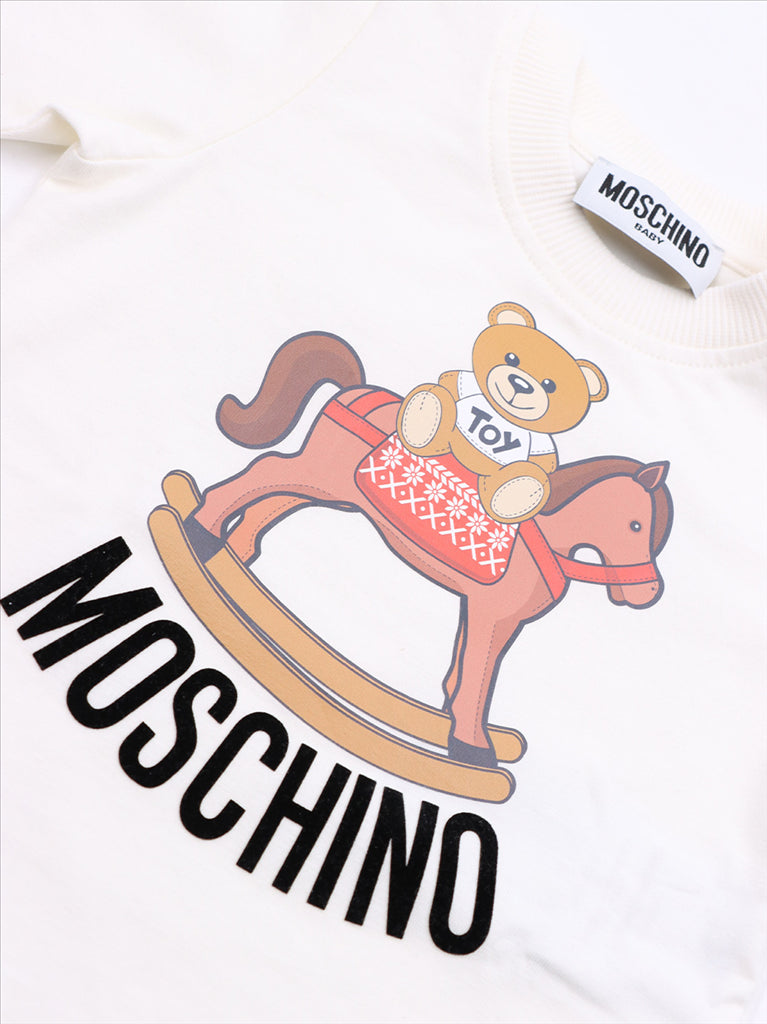 Abbigliamento T-shirt Teddy Toy Moschino Grigio Bambini