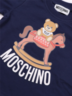의류 T-shirt Teddy Toy Moschino 파란색 어린이들
