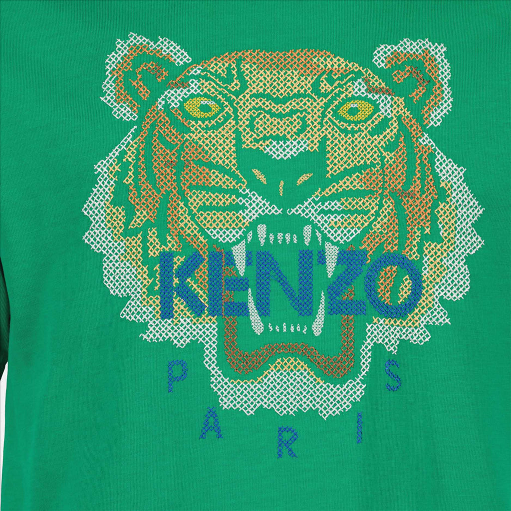 T-shirts T-shirt Tiger Kenzo Vert Homme