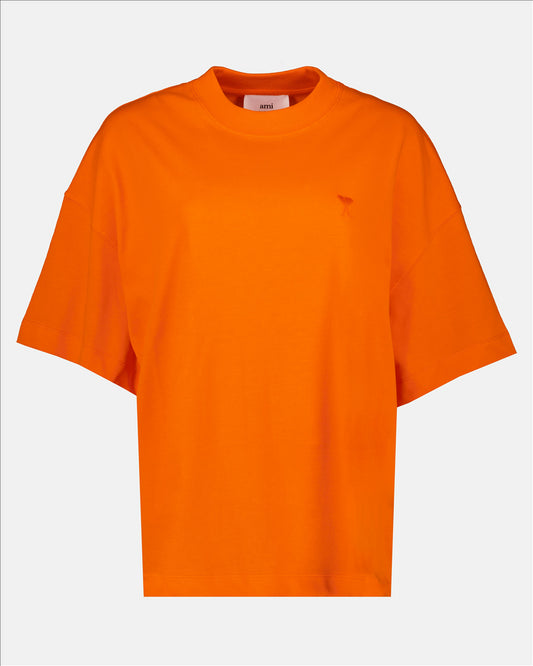 T-shirt <tc>Ami de Coeur</tc>  <tc>Ami Paris</tc>  for Men and Women Orange