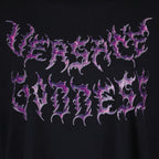 T-shirts T-shirt Versace Goddess Versace Noir Femme