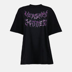 T-shirts T-shirt Versace Goddess Versace Noir Femme