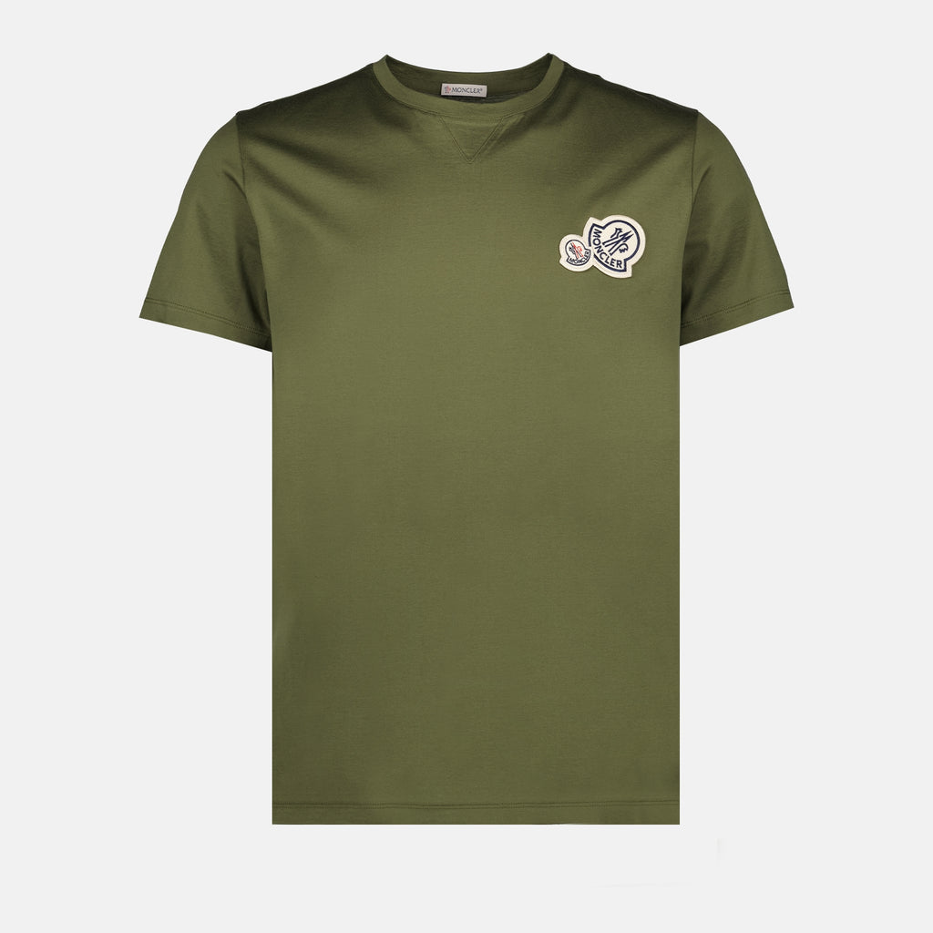 T-shirts Double Logo T-Shirt Moncler Green Man