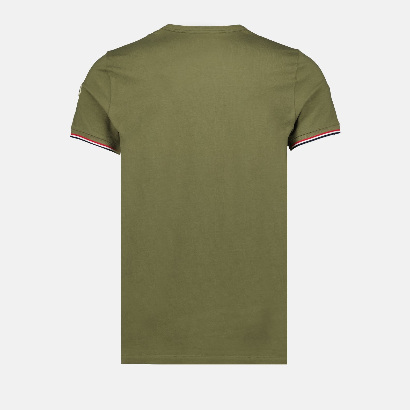 T-shirt T-shirt à logo et liseré Moncler Verde Homme