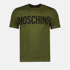 T-shirt T-shirt à logo Moschino Verde Homme