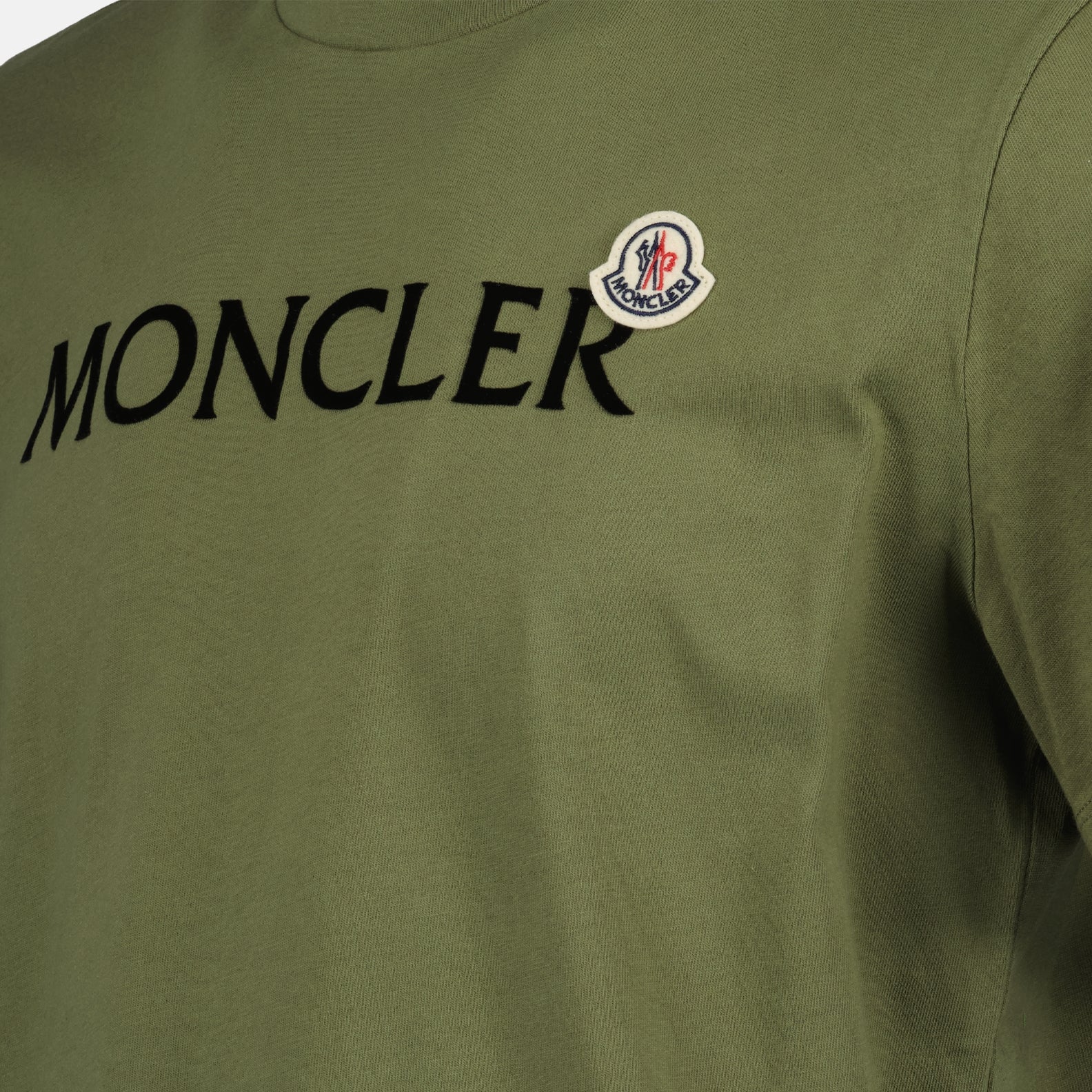티셔츠 T-shirt logo signature Moncler 녹색 Homme