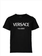 Abbigliamento T-shirt Via Gesù Versace Nero Bambini