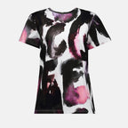 T-shirts T-shirt Graffiti Alexander McQueen Noir Femme