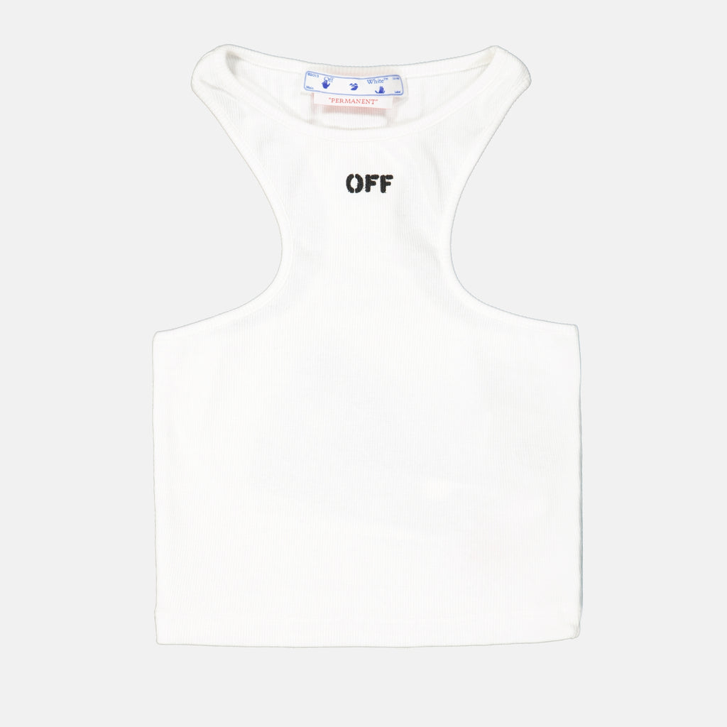 Tops Top Off Stamp Off-White White Women