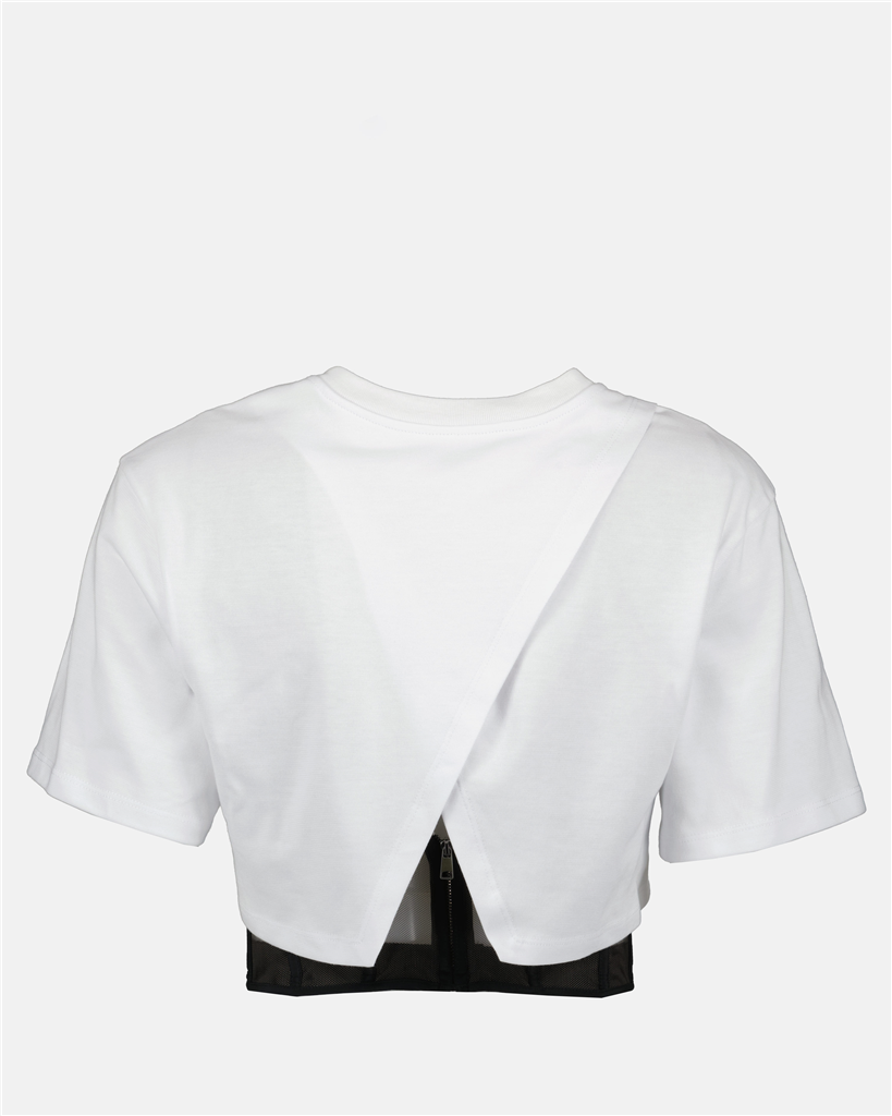 Tシャツ コルセットTシャツ Alexander McQueen 白 女性