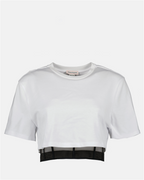 Tシャツ コルセットTシャツ Alexander McQueen 白 女性