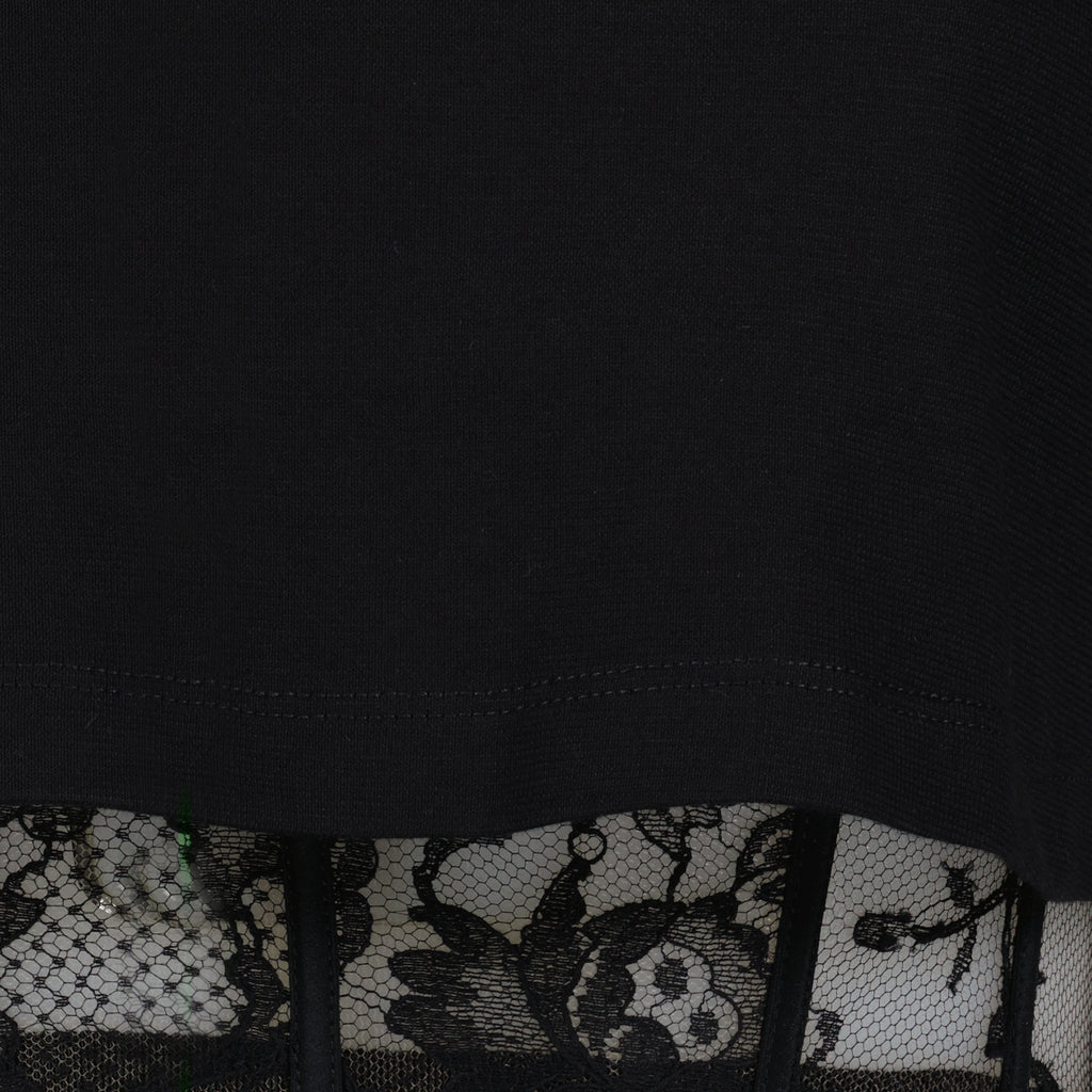 Tシャツ コルセットTシャツ Alexander McQueen 黒 女性