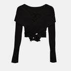 Tops Top croisée Dolce & Gabbana Noir Femme