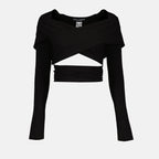 Tops Top croisée Dolce & Gabbana Noir Femme