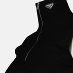 Tops Top à col montant Prada Noir Femme