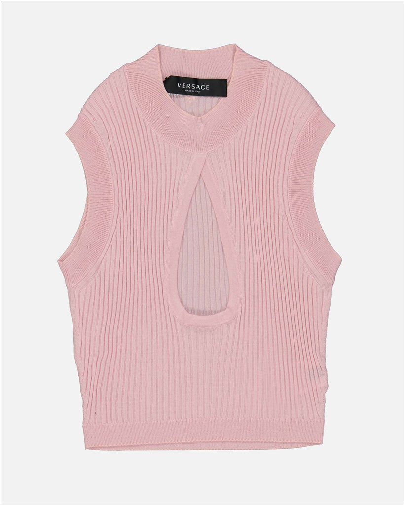 Tops Wool top Versace Pink Women