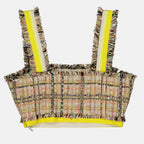 탑 트위드 탑 MSGM 베이지 Femme