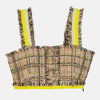 탑 트위드 탑 MSGM 베이지 Femme