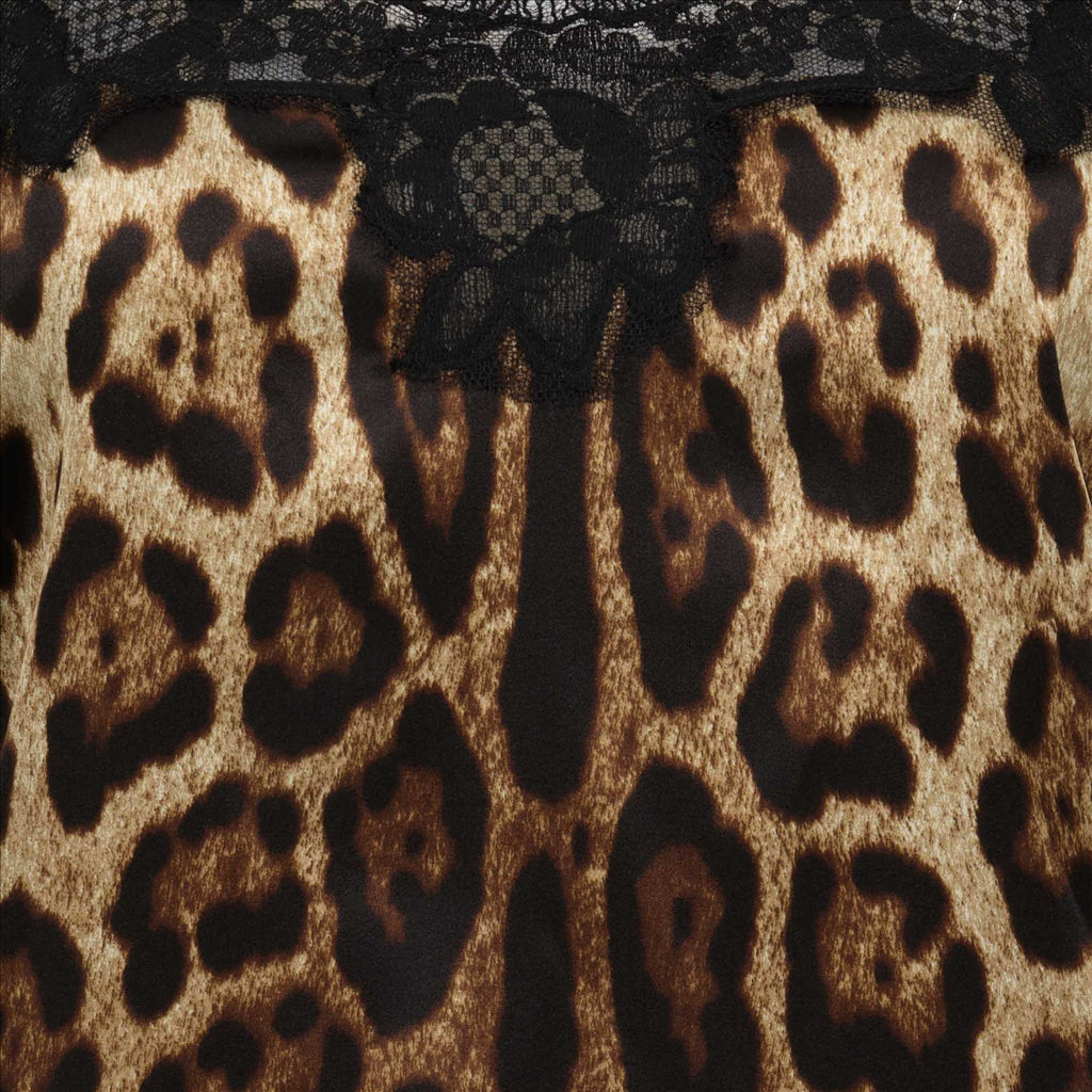 Tops Top lingerie à imprimé Dolce & Gabbana Marron Femme