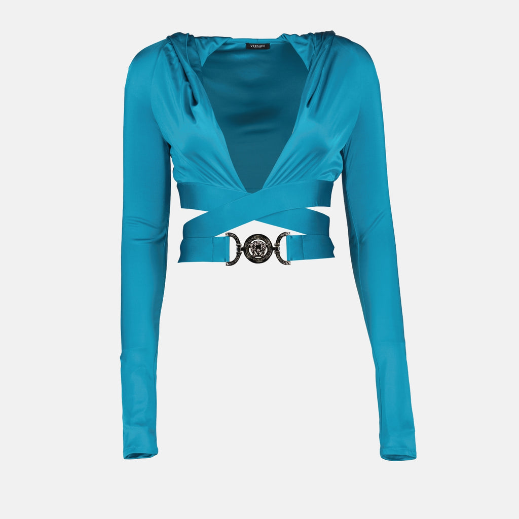탑 Top Medusa 95 Versace 파란색 Femme