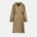 Abrigos Abrigo Trench Villerest Moncler Marrón Femme