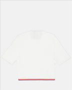 T-shirts Tricot à logo Miu Miu Blanc Femme