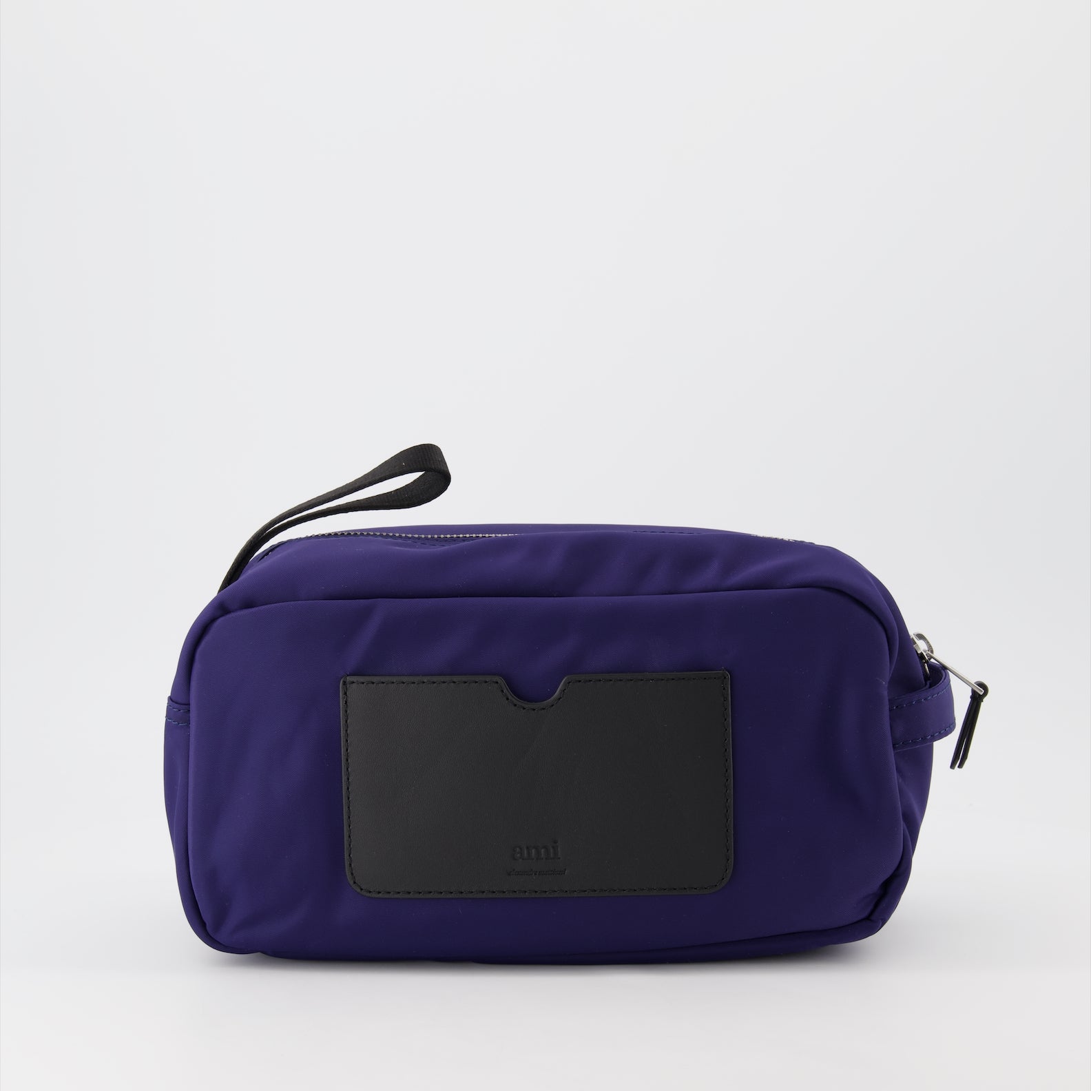 Small leather goods Logo pencil case Ami PARIS Blue Unisex