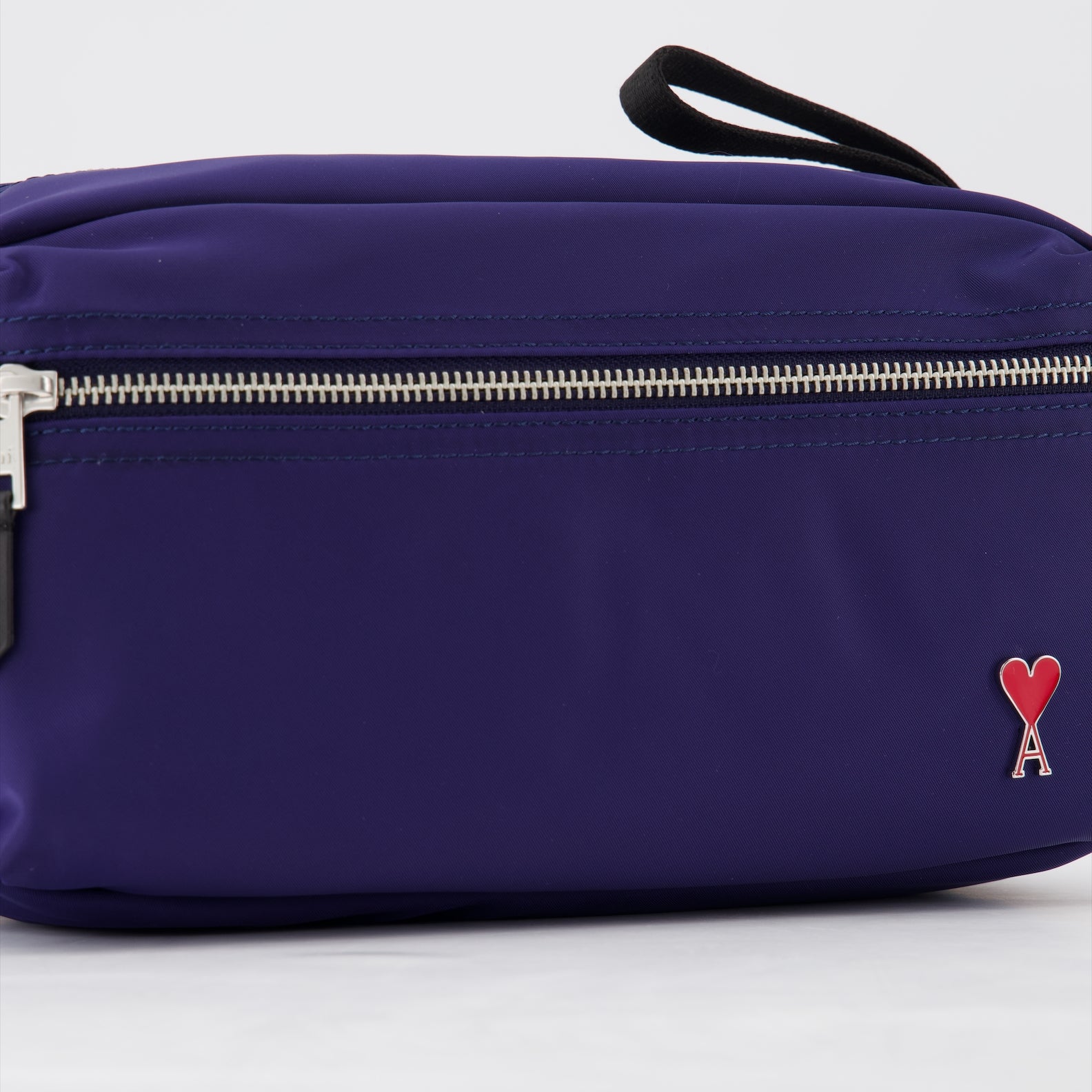 Small leather goods Logo pencil case Ami PARIS Blue Unisex