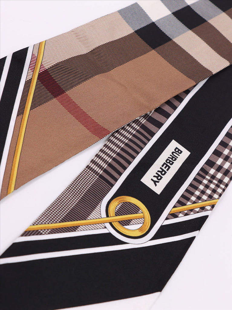 Écharpes, foulards et gants Foulard à carreaux Burberry Beige Femme