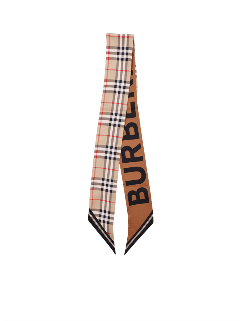 Schals und handschuhe Foulard à carreaux Burberry Beige Femme