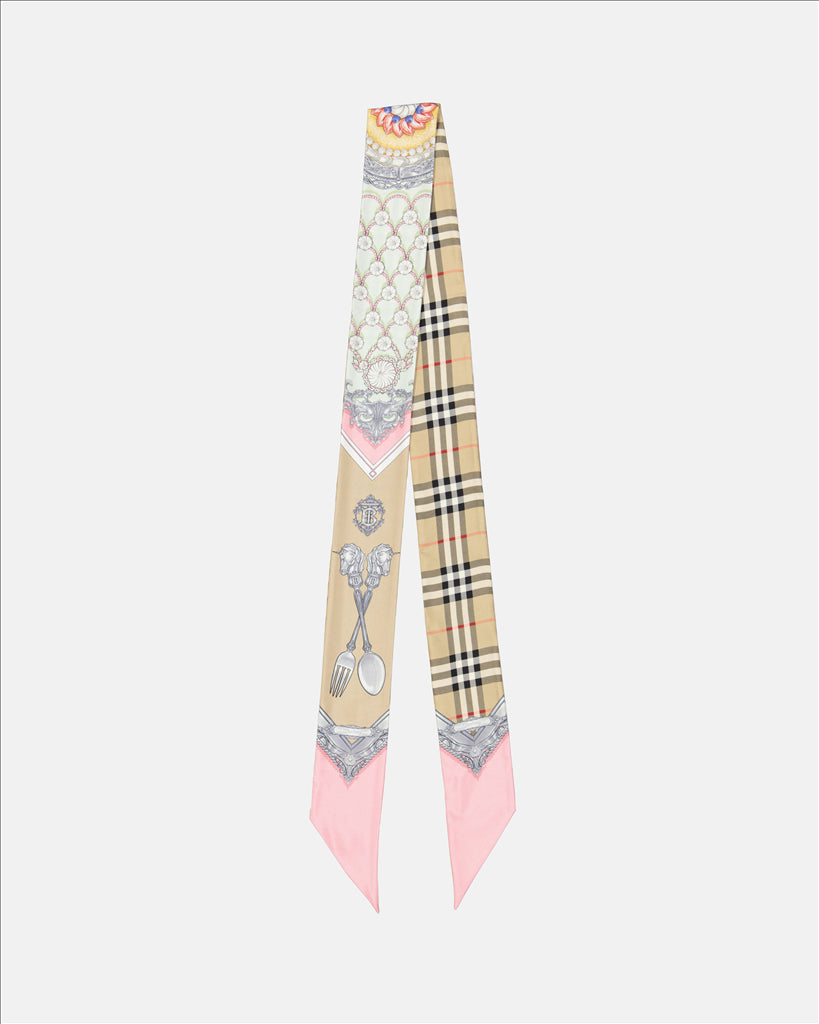 Écharpes, foulards et gants Twilly imprimé Beige Burberry Beige Femme