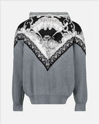 Sweatshirts Barocco Jacket Versace Gray Man