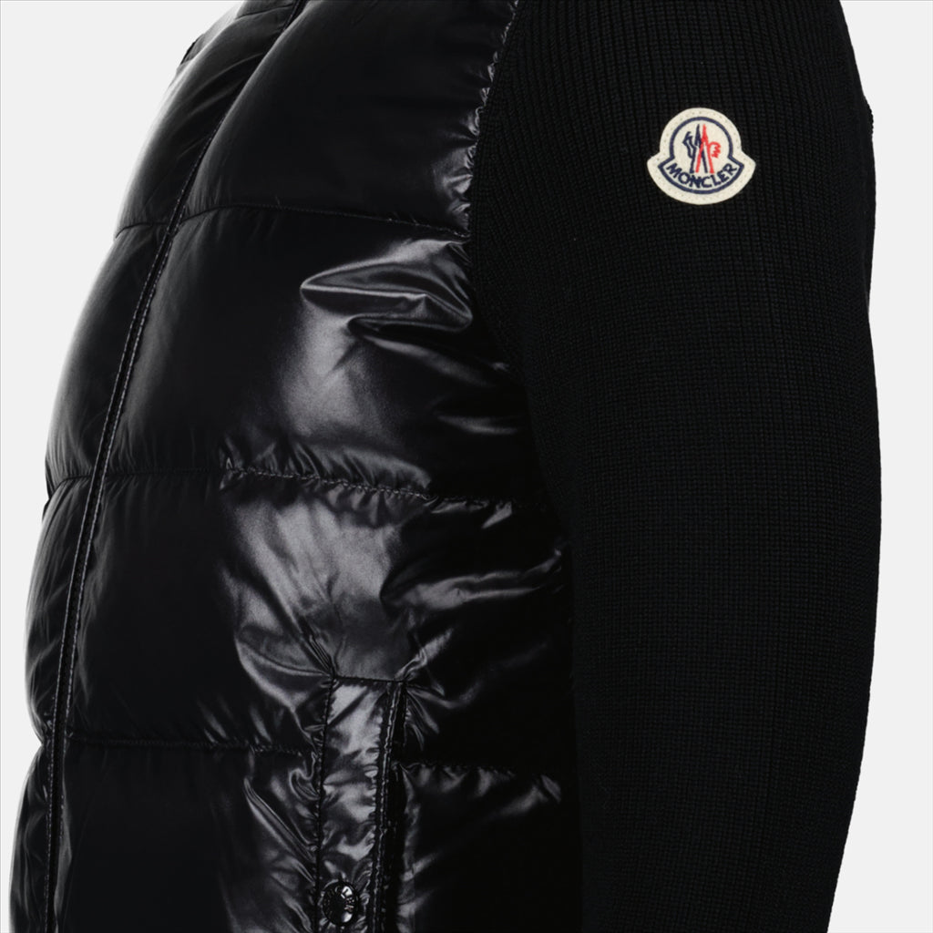 Vestes Veste bi-matière Moncler Noir Homme