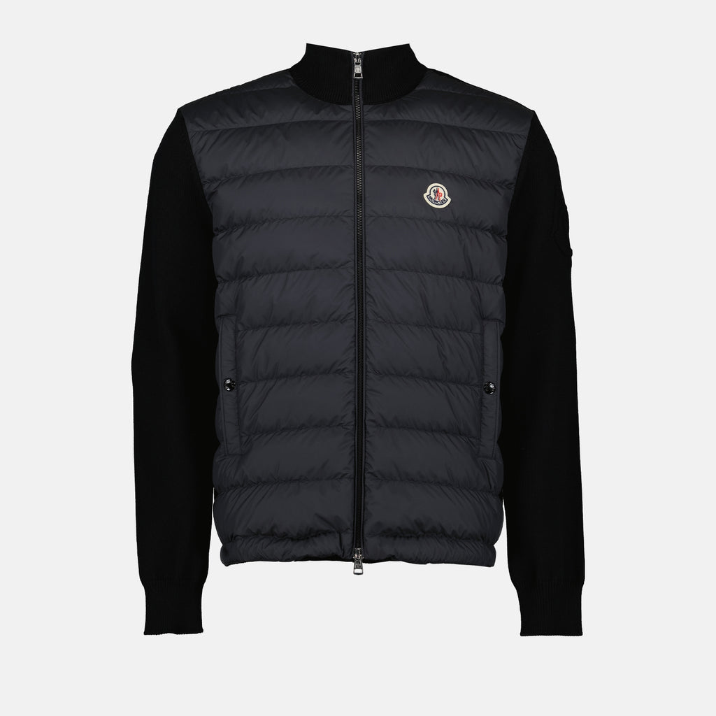 Vestes Veste bi-matière Moncler Noir Homme